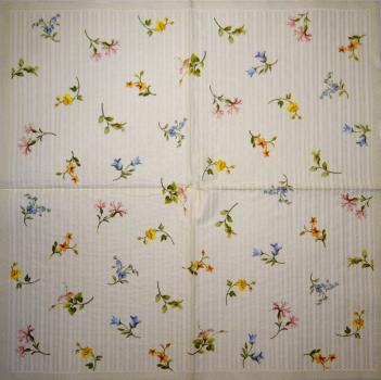 BLS-251 Flowers Others - 3-ply (cream)